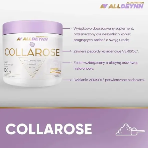 Allnutrition, ALLDEYNN CollaRose, smak pomarańczowy, proszek, 150 g