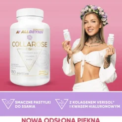 Allnutrition, ALLDEYNN CollaRose fish, pastylki do ssania, 180 szt.