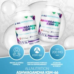 Allnutrition, Ashwagandha KSM-66, tabletki, 100 szt.