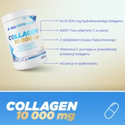 Allnutrition Collagen 10 000 mg, proszek, smak pomarańczowy, 480 g
