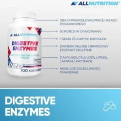 Allnutrition Digestive Enzymes (Enzymy trawienne), kapsułki, 100 szt.