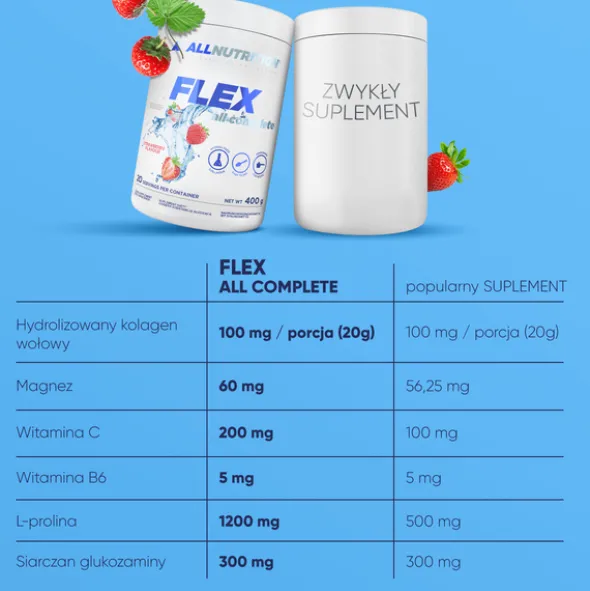 Allnutrition Flex All Complete, proszek, smak wiśniowy, 400 g