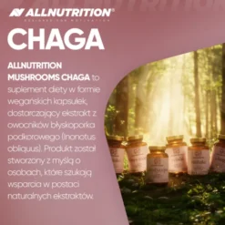 Allnutrition Mushrooms Chaga, kapsułki, 60 szt.