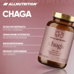 Allnutrition Mushrooms Chaga, kapsułki, 60 szt.