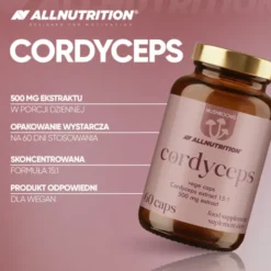 Allnutrition Mushrooms Cordyceps, kapsułki, 60 szt.