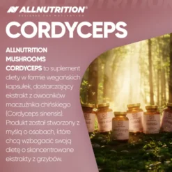 Allnutrition Mushrooms Cordyceps, kapsułki, 60 szt.
