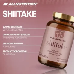 Allnutrition Mushrooms Shiitake, kapsułki, 60 szt.