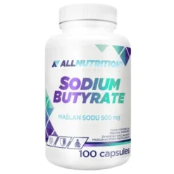 Allnutrition Sodium Butyrate, Maślan sodu 500 mg, kapsułki, 100 szt.