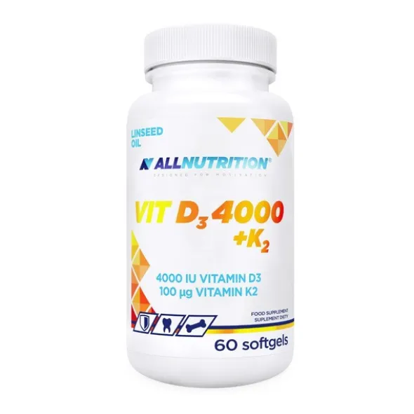 Allnutrition Vit D3 4000 + K2, kapsułki, 60 szt.