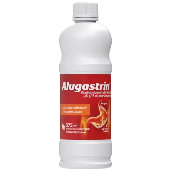 Alugastrin, 1,02 g/15 ml, zawiesina doustna, 375 ml