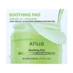 Anua Azelaic 10 + Hyaluron Redness Soothing, płatki tonizujące do twarzy, 90 szt.