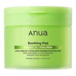 Anua Azelaic 10 + Hyaluron Redness Soothing, płatki tonizujące do twarzy, 90 szt.