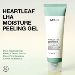 Anua Heartleaf, LHA Moisture Peeling Gel, peelingujący żel z LHA i celulozą, 120 ml