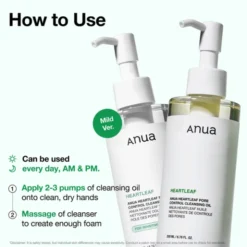 Anua Heartleaf Pore Control Cleansing Oil, olejek oczyszczający do twarzy, 200 ml