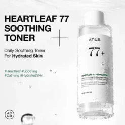 Anua, Heartleaf 77% Toner, łagodzący tonik do twarzy, 250 ml