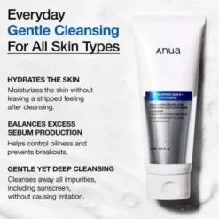 Anua 8 8 Hyaluronic Acid Hydrating Gentle Foaming Cleanser, pianka do twarzy, 150 ml