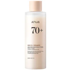 Anua Rice 70+, Glow Milky Toner, nawilżający tonik mleczny z wodą ryżową, 250 ml