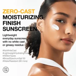 Anua Zero-Cast Moisturizing Finish Sunscreen, krem przeciwsłoneczny SPF 50, 50 ml