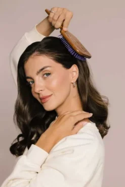 Anwen, szczotka drewniana, hair brush, 1 szt.