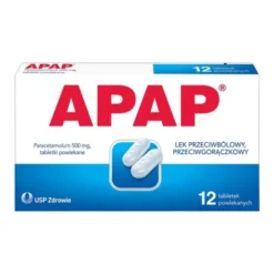 Apap, 500 mg, tabletki powlekane, 12 szt.