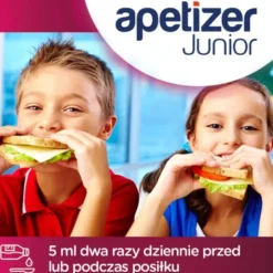 Apetizer Junior, syrop, o smaku malinowo-porzeczkowym, 100 ml
