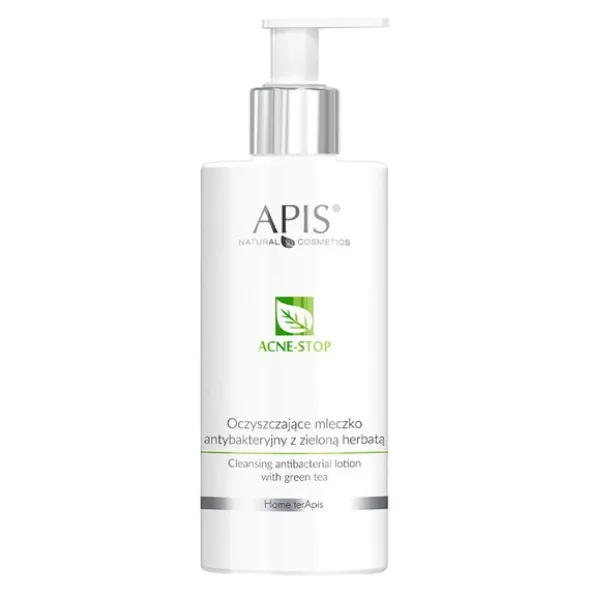 Apis Acne Stop, mleczko antybakteryjne z zieloną herbatą, 300 ml