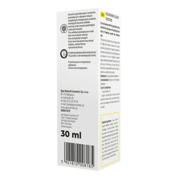 Apis Ceramide Power, Odżywczy Glow Booster, 30 ml