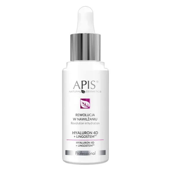 Apis Hyaluron 4D + Lingostem, Rewolucja w nawilżaniu, koncentrat, 30ml