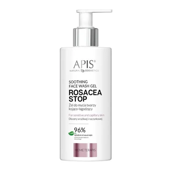Apis Rosacea-Stop, żel do mycia twarzy kojąco-łagodzący, 300 ml