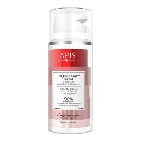 Apis Żurawinowa Witalność,Ujędrniający krem z żurawiną i olejkiem arganowym, 100 ml