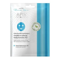 Apis Your Home Spa, intensywnie nawilżająca maska w płacie hialuronowa, 20 g