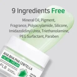 APLB AHA BHA PHA Centella Facial Cream, krem złuszczająco-kojący do twarzy z kwasami i wąkrotą azjatycką, 55 ml