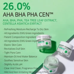 APLB AHA BHA PHA Centella Facial Cream, krem złuszczająco-kojący do twarzy z kwasami i wąkrotą azjatycką, 55 ml