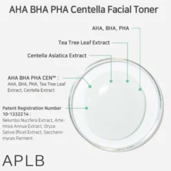 APLB AHA BHA PHA Centella Facial Toner, tonik oczyszczający do twarzy z kwasami i wąkrotą, 160 ml