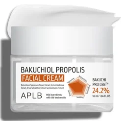APLB Bakuchiol Propolis Facial Cream, krem łagodzący do twarzy z bakuchiolem i propolisem, 55 ml