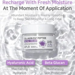APLB Collagen EGF Peptide Facial Cream, krem ujędrniający do twarzy z kolagenem i peptydami EGF, 55 ml