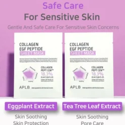 APLB Collagen EGF Peptide Sheet Mask, maska w płachcie do twarzy z kolagenem i peptydami EGF, 25 ml