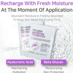 APLB Collagen EGF Peptide Sheet Mask, maska w płachcie do twarzy z kolagenem i peptydami EGF, 25 ml