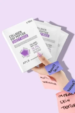 APLB Collagen EGF Peptide Sheet Mask, maska w płachcie do twarzy z kolagenem i peptydami EGF, 25 ml