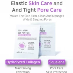 APLB Collagen EGF Peptide Sheet Mask, maska w płachcie do twarzy z kolagenem i peptydami EGF, 25 ml