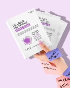 APLB Collagen EGF Peptide Sheet Mask, maska w płachcie do twarzy z kolagenem i peptydami EGF, 25 ml