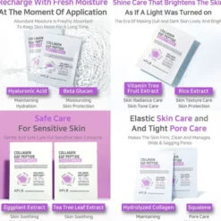 APLB Collagen EGF Peptide Sheet Mask, maska w płachcie do twarzy z kolagenem i peptydami EGF, 25 ml