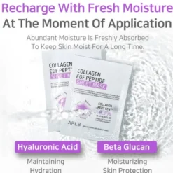 APLB Collagen EGF Peptide Sheet Mask, maska w płachcie do twarzy z kolagenem i peptydami EGF, 25 ml