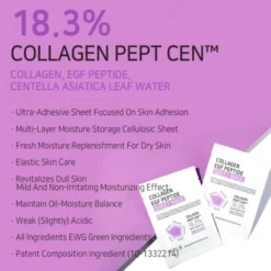 APLB Collagen EGF Peptide Sheet Mask, maska w płachcie do twarzy z kolagenem i peptydami EGF, 25 ml