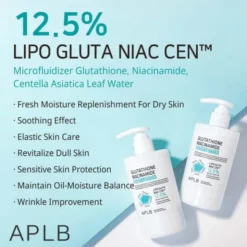 APLB Glutathione Niacinamide Body Lotion, balsam do ciała, 300 ml