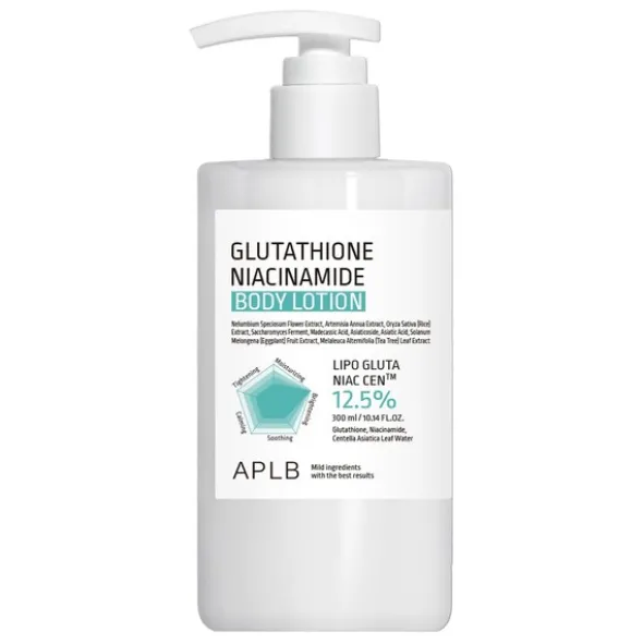 APLB Glutathione Niacinamide Body Lotion, balsam do ciała, 300 ml