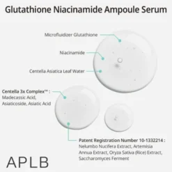 APLB Glutathione Niacinamide Ampoule, serum rozjaśniające do twarzy z glutationem i niacynamidem, 40 ml