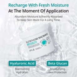 APLB Glutathione Niacinamide Toner Pad, płatki tonizujące do twarzy z glutationem i niacynamidem, 60 szt.