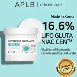 APLB Glutathione Niacinamide Toner Pad, płatki tonizujące do twarzy z glutationem i niacynamidem, 60 szt.
