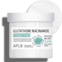 APLB Glutathione Niacinamide Toner Pad, płatki tonizujące do twarzy z glutationem i niacynamidem, 60 szt.